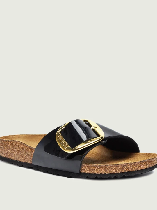 Zdjęcie produktu Birkenstock Skórzane klapki Madrid | narrow fit czarny