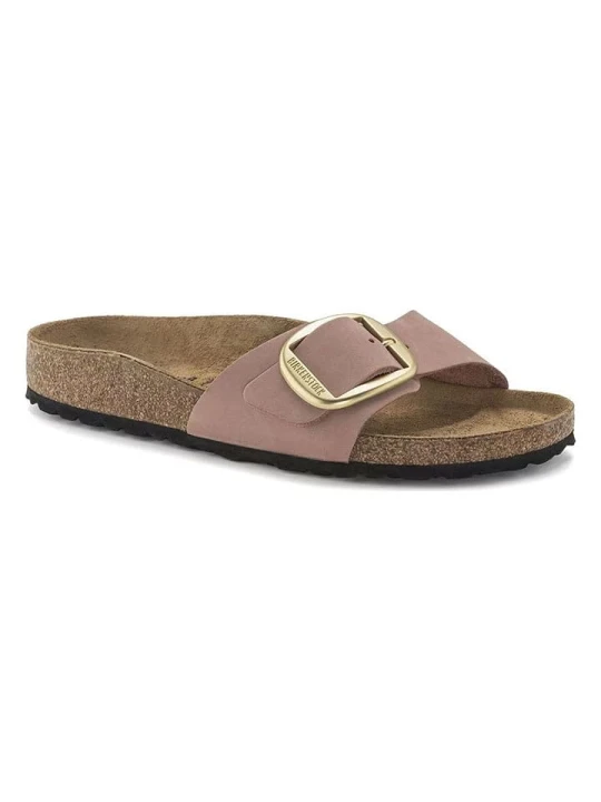 Zdjęcie produktu Birkenstock Skórzane klapki "Madrid" w kolorze jasnoróżowym rozmiar: 40