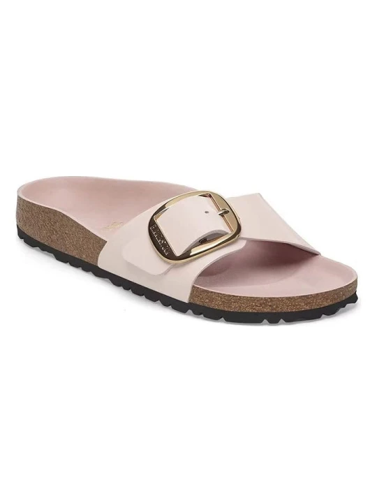 Zdjęcie produktu Birkenstock Skórzane klapki "Madrid" w kolorze jasnoróżowym rozmiar: 40