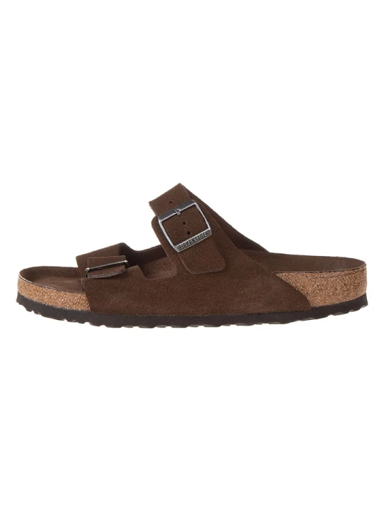 Zdjęcie produktu Birkenstock Skórzane klapki w kolorze brązowym rozmiar: 41