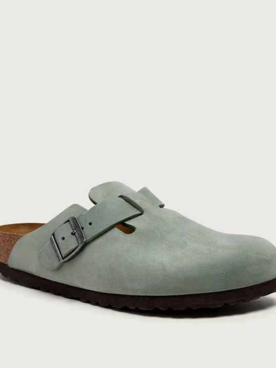 Zdjęcie produktu Birkenstock Skórzane mule Boston Bs | narrow fit miętowy