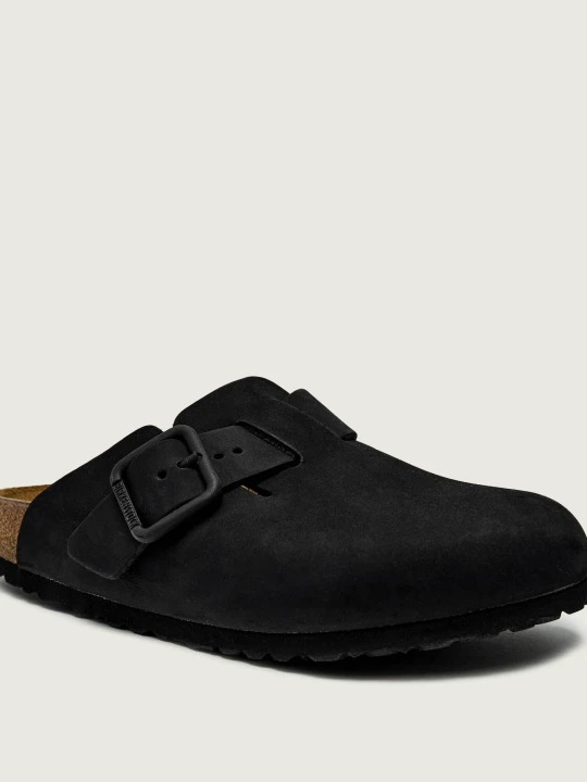Zdjęcie produktu Birkenstock Skórzane mule Boston | narrow fit czarny