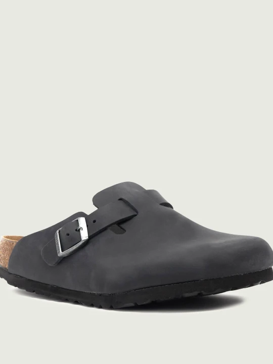 Zdjęcie produktu Birkenstock Skórzane mule Boston | narrow fit czarny