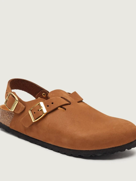 Zdjęcie produktu Birkenstock Skórzane Mule Tokio | narrow fit koniakowy