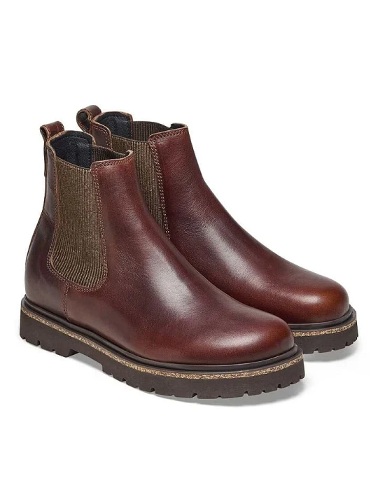 Zdjęcie produktu Birkenstock Skórzane sztyblety "Highwood" w kolorze brązowym rozmiar: 37