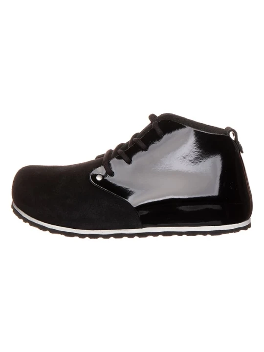 Zdjęcie produktu Birkenstock Skórzane trzewiki "Dundee" w kolorze czarnym rozmiar: 37