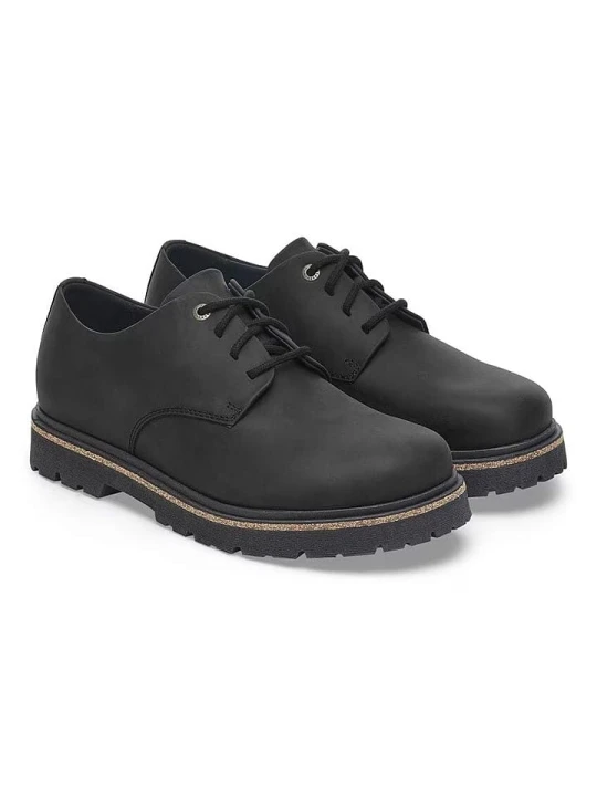 Zdjęcie produktu Birkenstock Skórzane trzewiki "Highwood" w kolorze czarnym rozmiar: 39