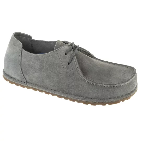 Zdjęcie produktu Birkenstock Utti Lace Leve 1030035, Męskie, Szare, buty sneakers, skóra zamszowa, rozmiar: 43