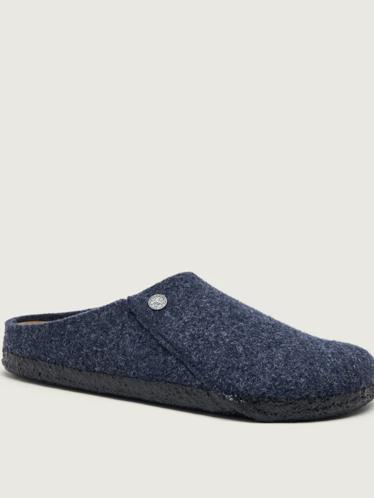Zdjęcie produktu Birkenstock Wełniane mule Zermatt | regular fit | z dodatkiem skóry niebieski