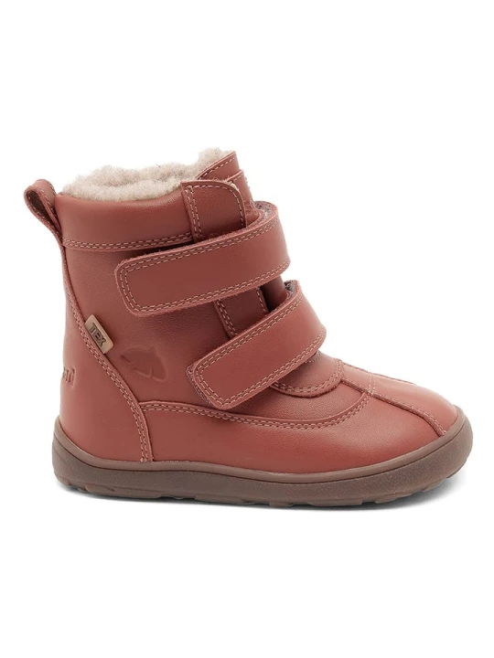 Zdjęcie produktu bisgaard Skórzane buty barefoot "Benny" w kolorze czerwonym rozmiar: 24