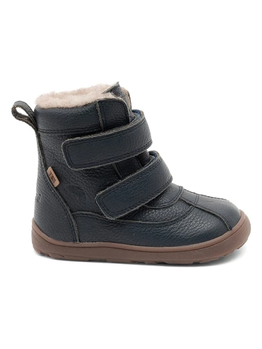 Zdjęcie produktu bisgaard Skórzane buty barefoot "Benny" w kolorze granatowym rozmiar: 33