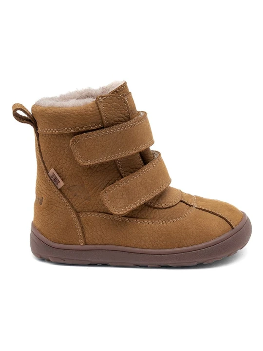 Zdjęcie produktu bisgaard Skórzane buty barefoot "Benny" w kolorze jasnobrązowym rozmiar: 28
