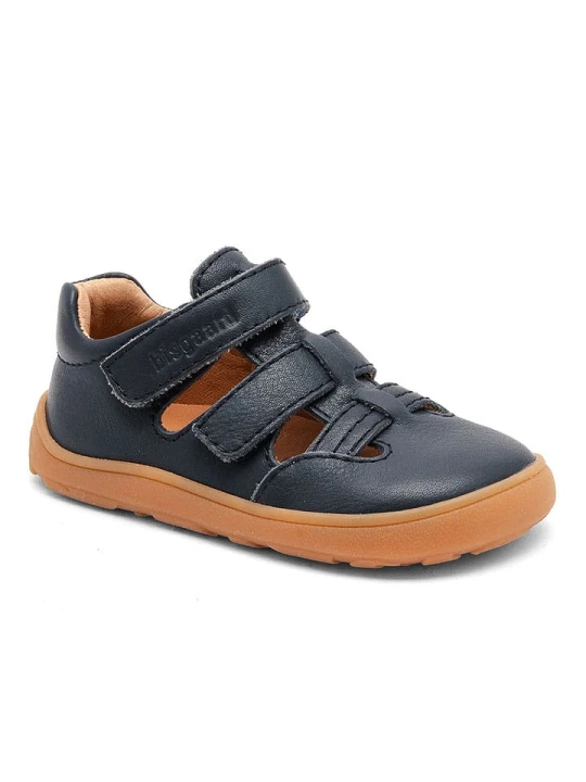 Zdjęcie produktu bisgaard Skórzane buty barefoot "Fabio" w kolorze granatowym rozmiar: 24