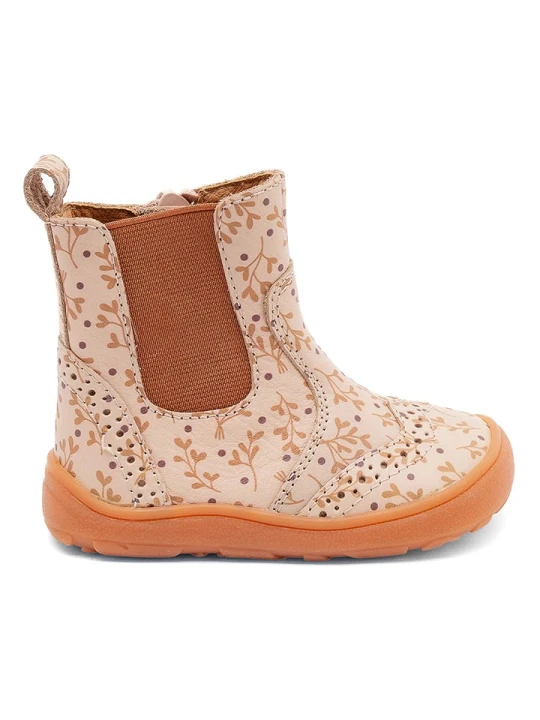 Zdjęcie produktu bisgaard Skórzane buty barefoot "Katie" w kolorze beżowym rozmiar: 26