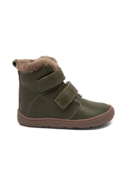 Zdjęcie produktu bisgaard Skórzane buty "Emil" w kolorze khaki do chodzenia na boso rozmiar: 22