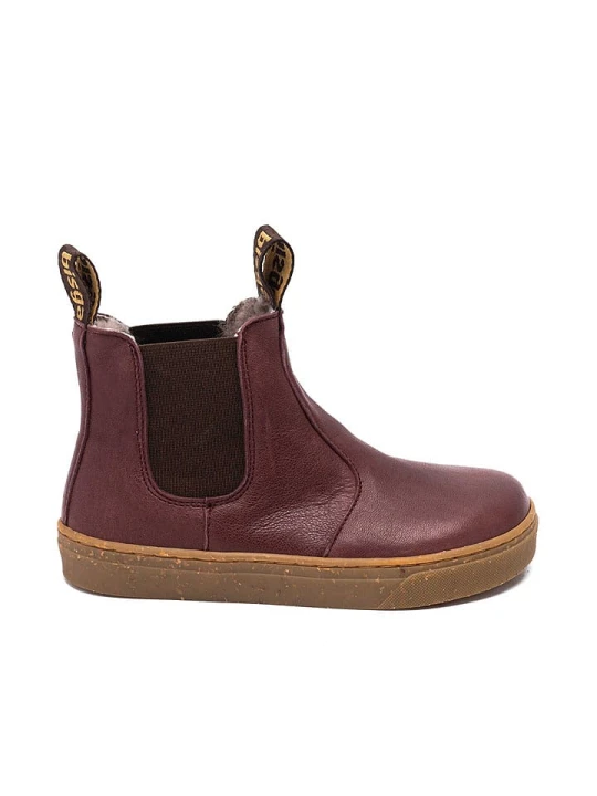 Zdjęcie produktu bisgaard Skórzane buty "Ene" w kolorze fioletowym do chodzenia na boso rozmiar: 31