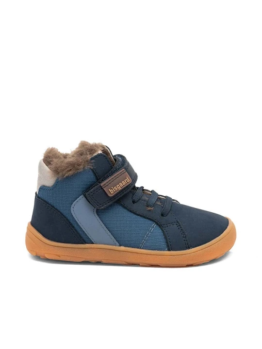 Zdjęcie produktu bisgaard Skórzane buty "Rafael" w kolorze niebieskim do chodzenia na boso rozmiar: 32