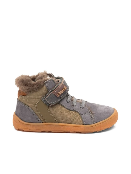 Zdjęcie produktu bisgaard Skórzane buty "Rafael" w kolorze szaro-oliwkowym do chodzenia na boso rozmiar: 26