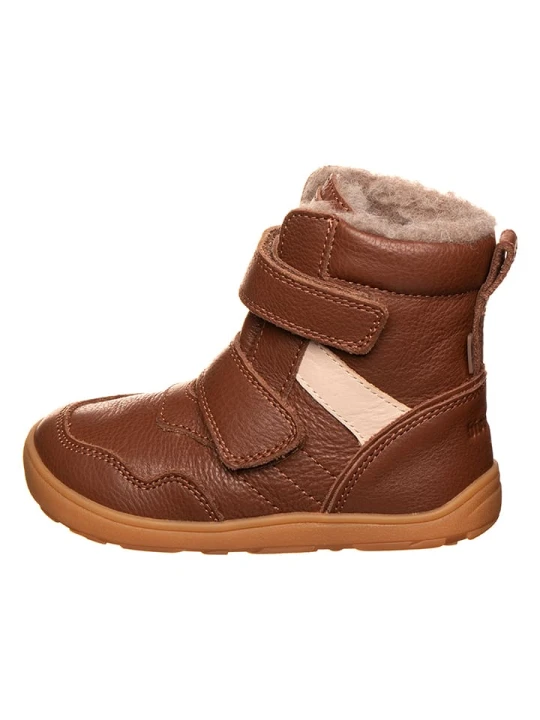 Zdjęcie produktu bisgaard Skórzane buty w kolorze jasnobrązowym do chodzenia na boso rozmiar: 32