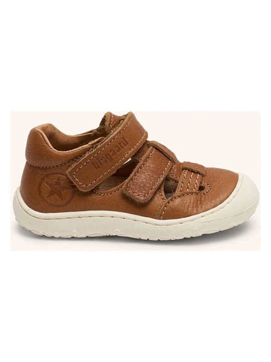 Zdjęcie produktu bisgaard Skórzane półsandały "Hana" w kolorze jasnobrązowym rozmiar: 22