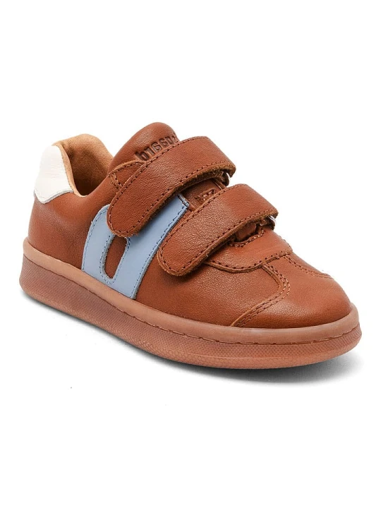 Zdjęcie produktu bisgaard Skórzane sneakersy "Bay V" w kolorze jasnobrązowym rozmiar: 27