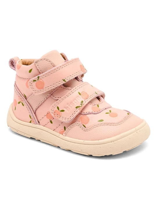 Zdjęcie produktu bisgaard Skórzane buty barefoot "Becky" w kolorze jasnoróżowym rozmiar: 32