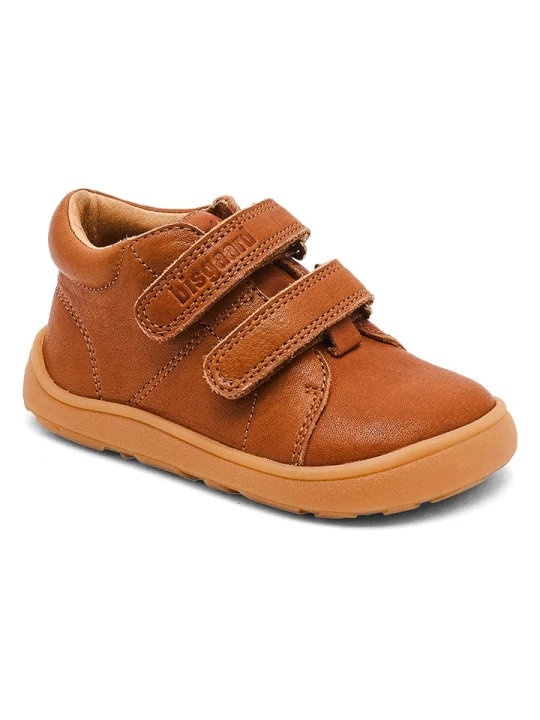 Zdjęcie produktu bisgaard Skórzane buty barefoot "Dex" w kolorze jasnobrązowym rozmiar: 21