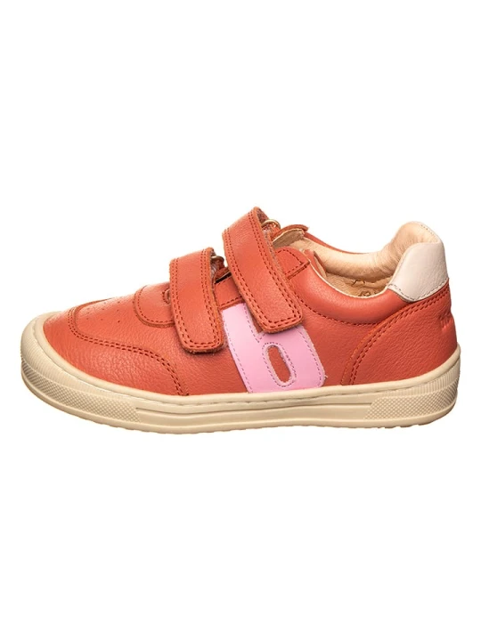 Zdjęcie produktu bisgaard Skórzane sneakersy w kolorze koralowym rozmiar: 35