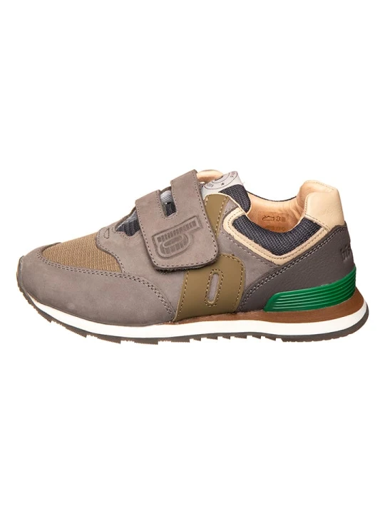 Zdjęcie produktu bisgaard Skórzane sneakersy w kolorze szaro-zielonym rozmiar: 30