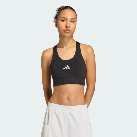 Zdjęcie produktu Biustonosz adi365 Running Pocket Medium Support Adidas czarny