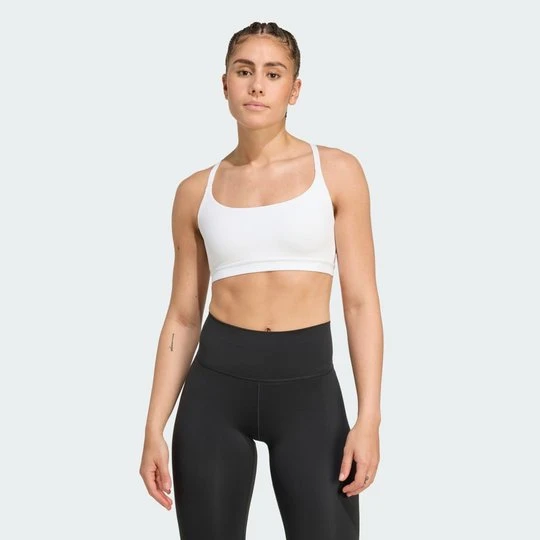 Zdjęcie produktu Biustonosz All Me zapewniający lekkie wsparcie Adidas biały