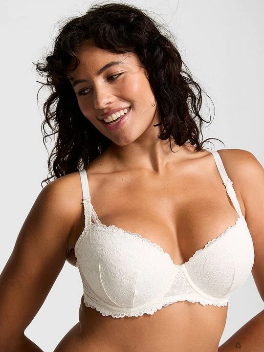 Zdjęcie produktu Biustonosz balkonetka z push-upem Wink Victoria's Secret Biały