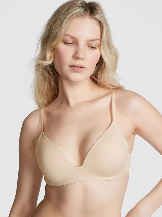 Zdjęcie produktu Biustonosz bez fiszbin push-up Wear Everywhere Victoria's Secret Beżowy