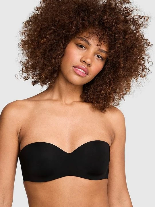 Zdjęcie produktu PINK WEAR EVERYWHERE Biustonosz bez ramiączek lekko usztywniany Wear Everywhere Victoria's Secret Czarny