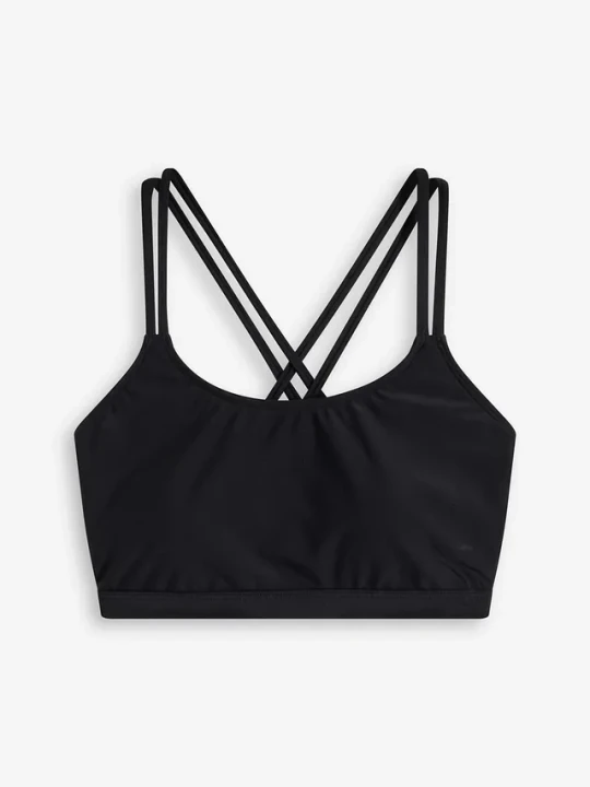 Zdjęcie produktu Biustonosz bikini bustier ze skrzyżowanymi ramiączkami BonPrix czarny