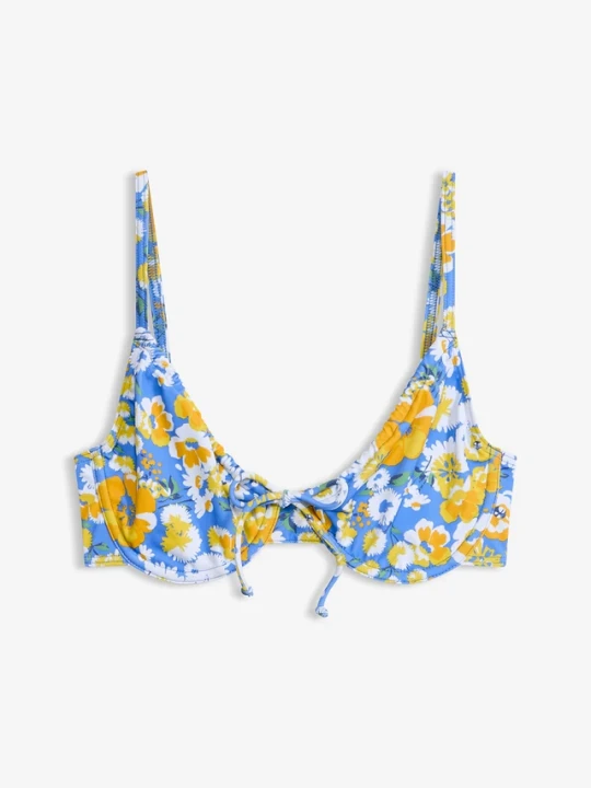 Zdjęcie produktu Biustonosz bikini na fiszbinach BonPrix niebieski