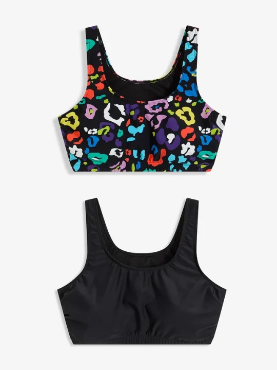Zdjęcie produktu Biustonosz bikini o fasonie bustier (2 szt.) BonPrix czarny