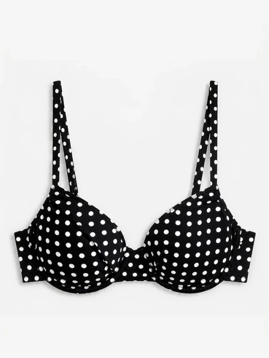 Zdjęcie produktu Biustonosz bikini z fiszbinami BonPrix czarny