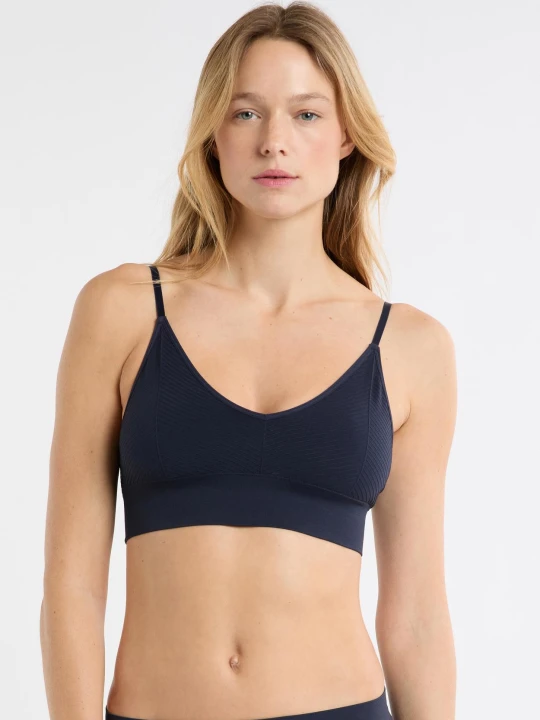 Zdjęcie produktu Biustonosz bralette bez fiszbin Etam marine
