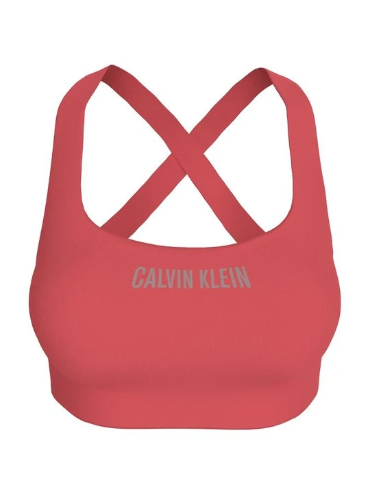 Zdjęcie produktu Stanik sportowy z średnim wsparciem Calvin Klein różowy