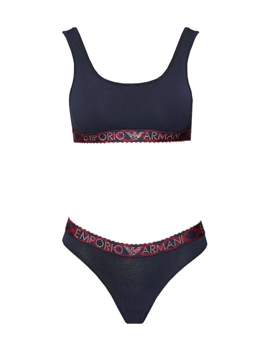 Zdjęcie produktu Biustonosz bustier Emporio Armani niebieski