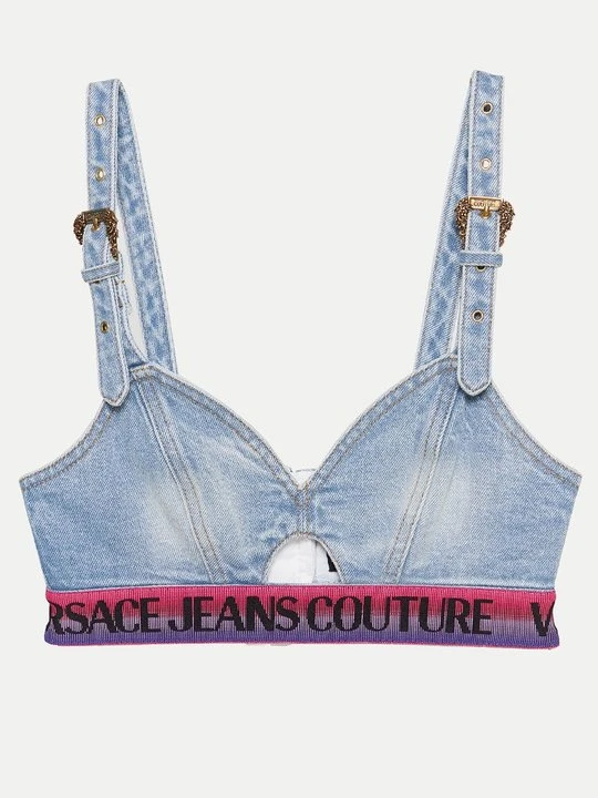 Zdjęcie produktu Biustonosz bustier Versace Jeans Couture niebieski