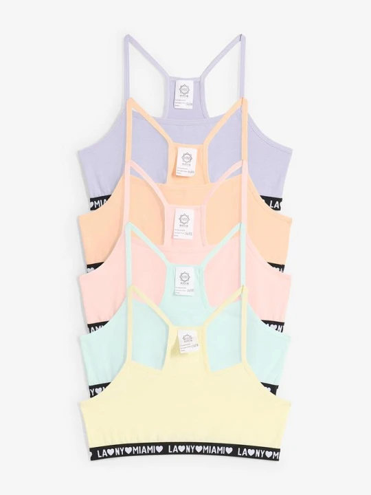 Zdjęcie produktu Biustonosz bustier z miękką bawełną organiczną (5 szt.) BonPrix żółty