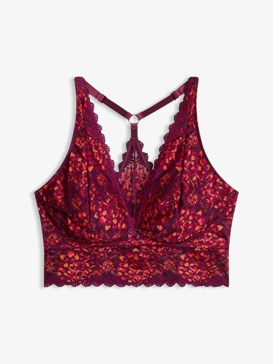 Zdjęcie produktu Biustonosz bustier z miękką bawełnianą podszewką BonPrix czerwony