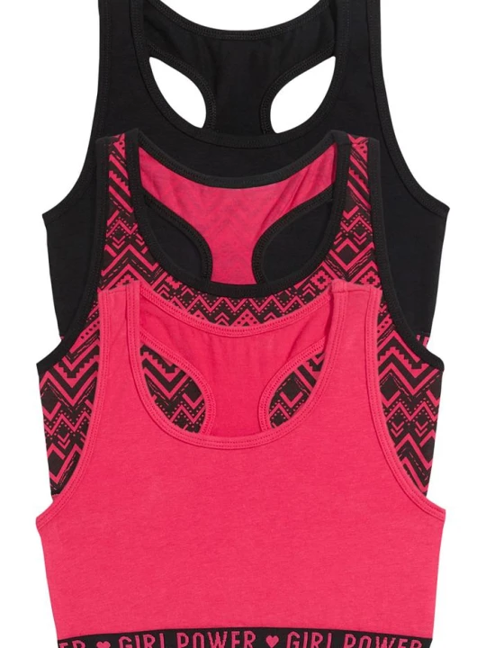Zdjęcie produktu Biustonosz bustier z miękkiej bawełny organicznej (3 szt.) BonPrix czarny