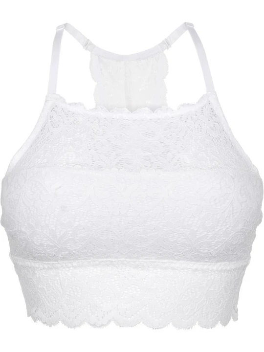 Zdjęcie produktu Biustonosz bustier z rozciągliwej koronki BonPrix biały