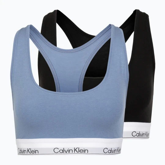 Zdjęcie produktu Biustonosz Calvin Klein LV00QF8494 2 sztuki black / blue tulip