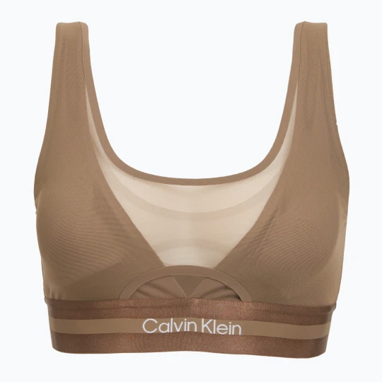 Zdjęcie produktu Biustonosz Calvin Klein LVGWF6K106 Icon Shine Low Support shitake Brązowy