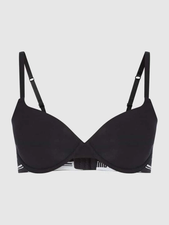 Zdjęcie produktu biustonosz t-shirtowy z fiszbinami – watowany Puma Czarny