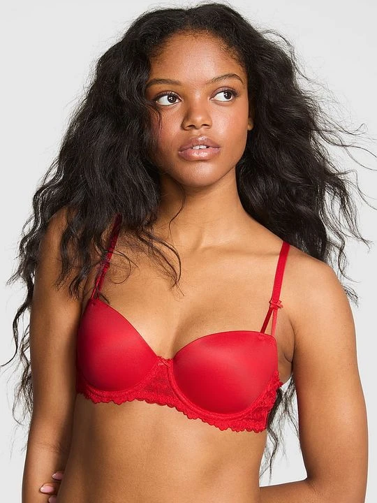 Zdjęcie produktu Biustonosz lekko usztywniany balkonetka Wink Victoria's Secret Czerwony